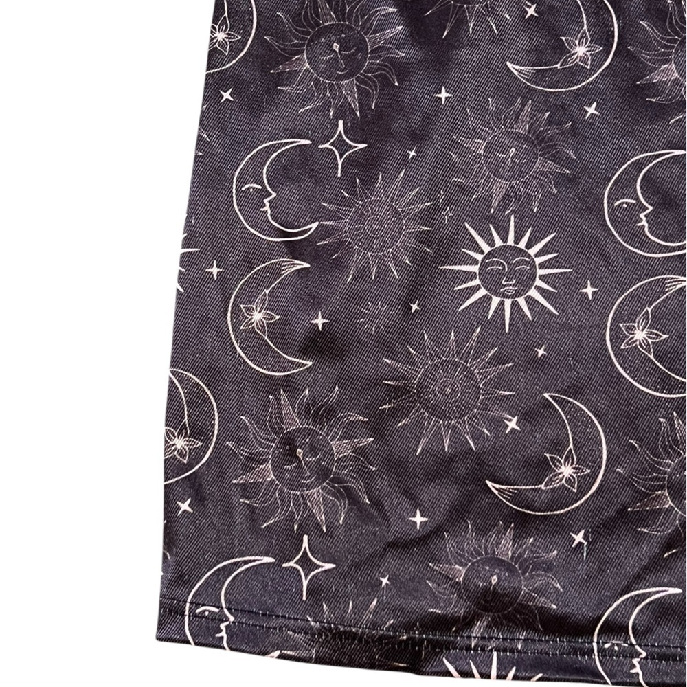 Urban Outfitters black & white celestial stars and moons mini dress - Picture 9 of 12